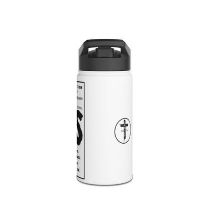 Jesus Word Art Water Bottle – Christian Stainless Steel Drinkware