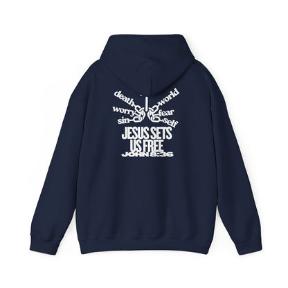 Jesus Sets Us Free Hoodie – John 8:36