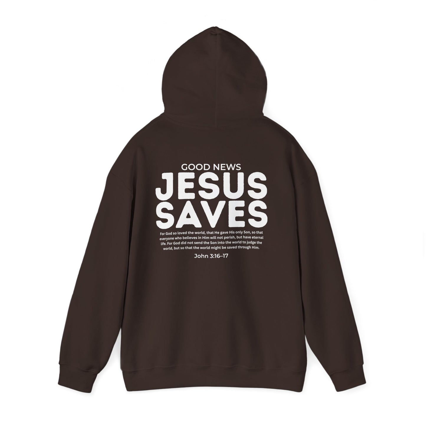 Jesus Saves Christian Hoodie – John 3:16–17