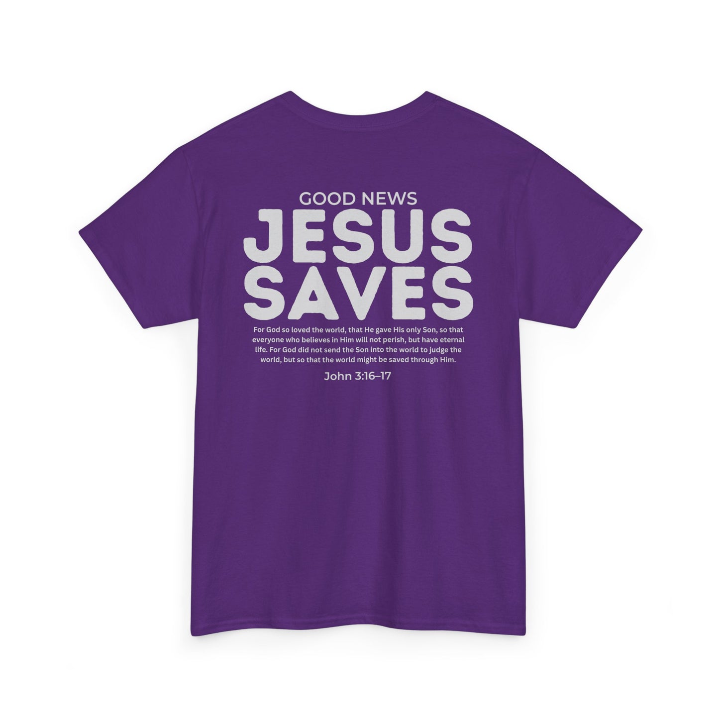 Jesus Saves Christian T-Shirt – John 3:16–17