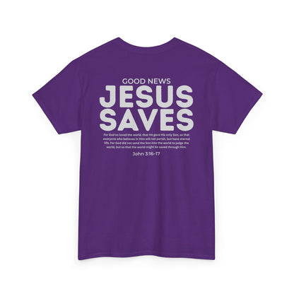 Jesus Saves Christian T-Shirt – John 3:16–17