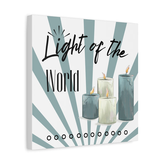 Light of the World Christian Wall Art – Inspirational Candle Canvas Print