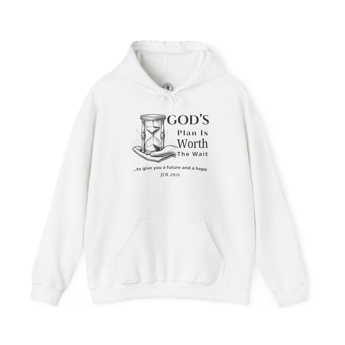 God’s Plan Is Worth the Wait Hoodie – Jeremiah 29:11 Christian Inspirational Sweatshirt