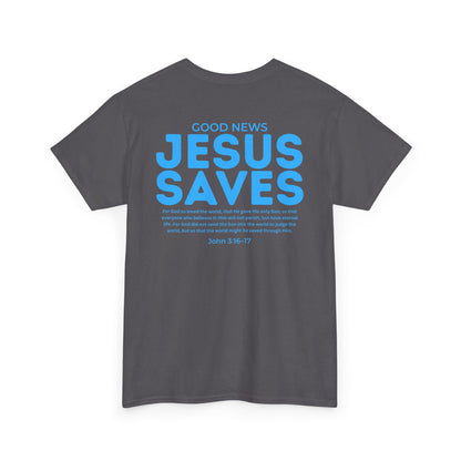 Jesus Saves Christian T-Shirt – John 3:16–17