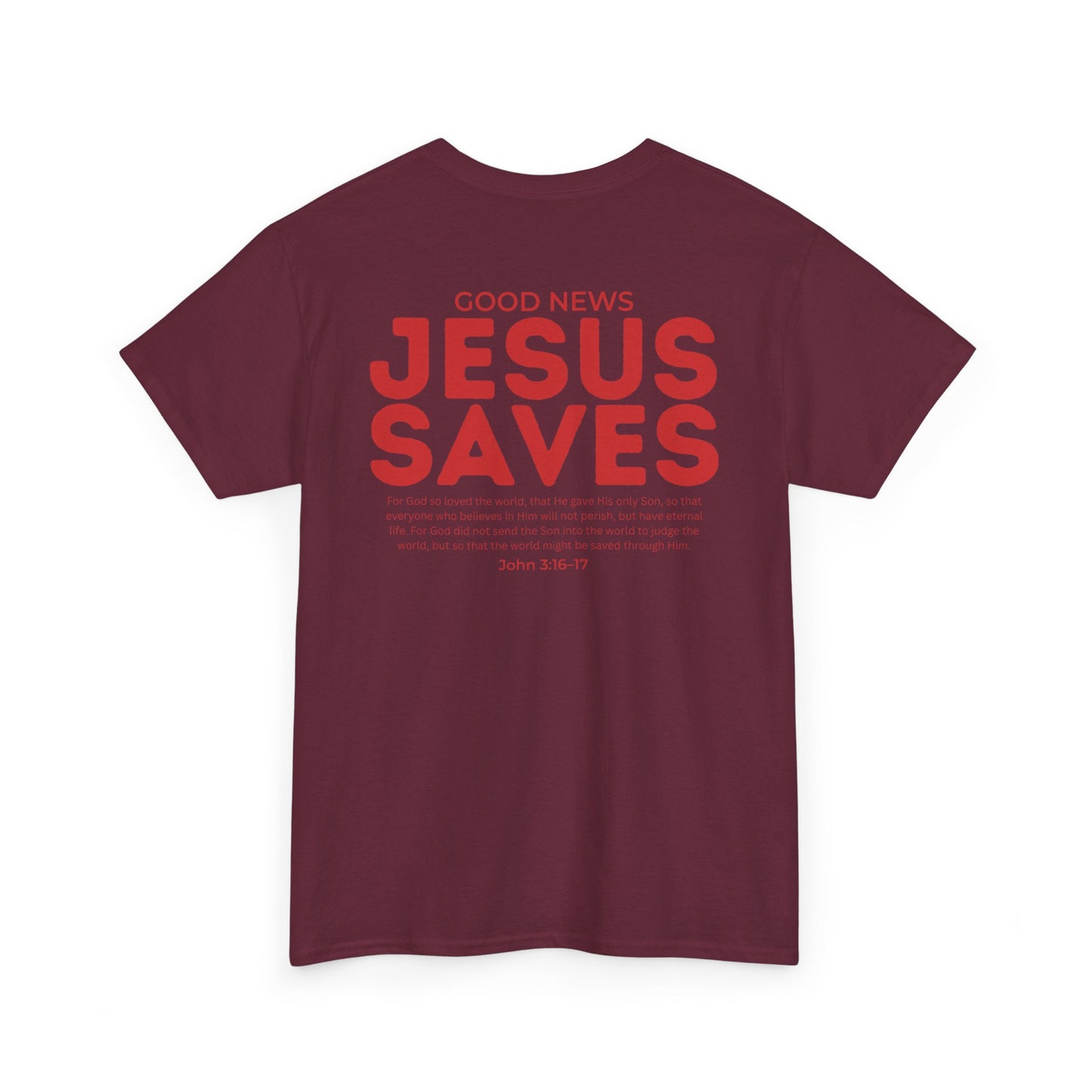 Jesus Saves Christian T-Shirt – John 3:16–17