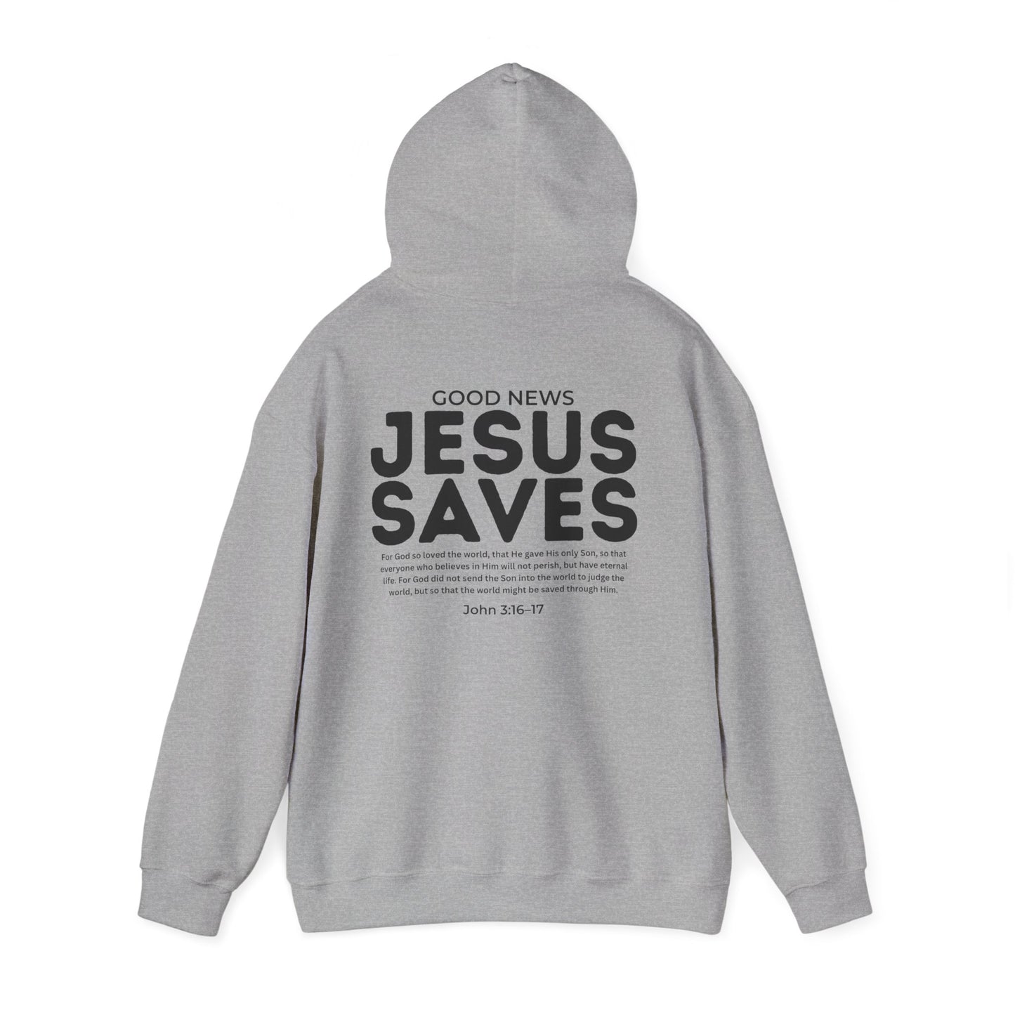 Jesus Saves Christian Hoodie – John 3:16–17