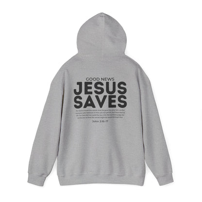Jesus Saves Christian Hoodie – John 3:16–17