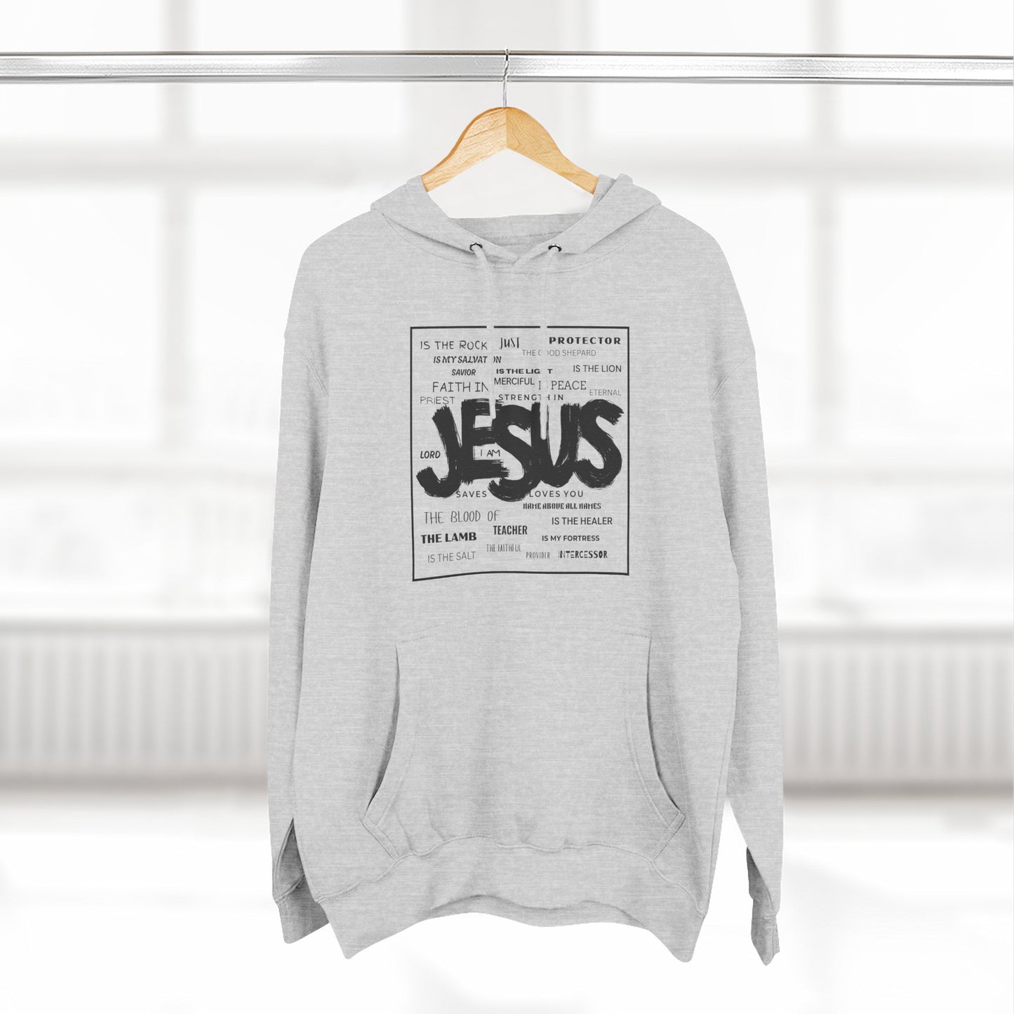 Unisex Jesus Hoodie – Streetwear Style Christian Graphic Sweatshirt