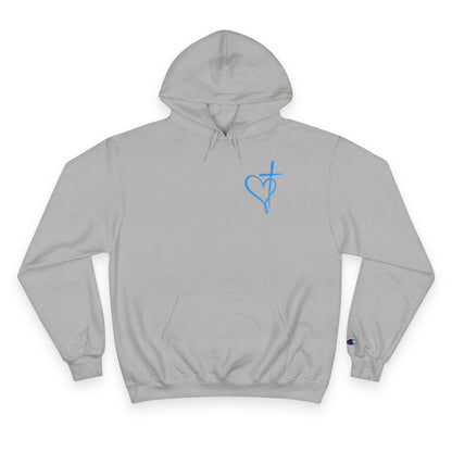 Faith Cross Christian Hoodie - Printed on Champion Brand