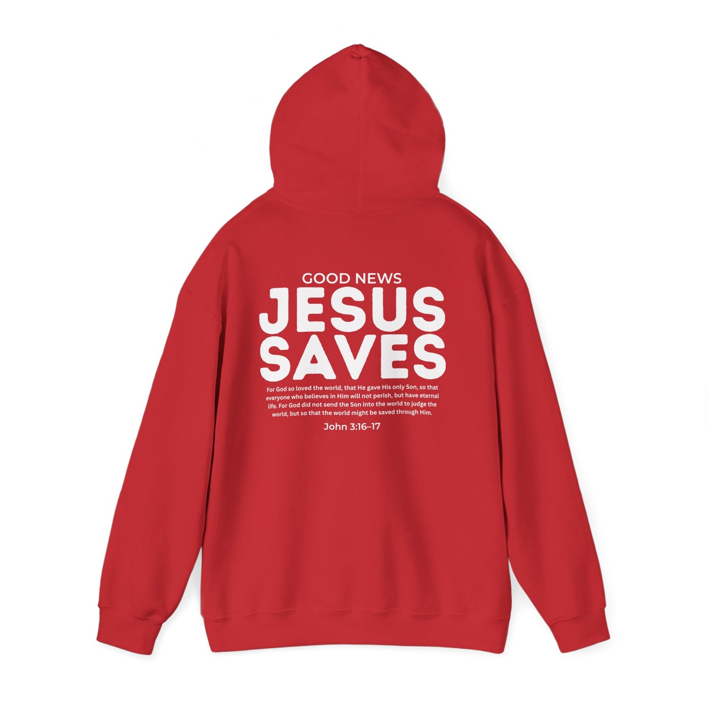 Jesus Saves Christian Hoodie – John 3:16–17