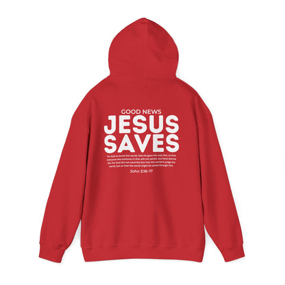 Jesus Saves Christian Hoodie – John 3:16–17