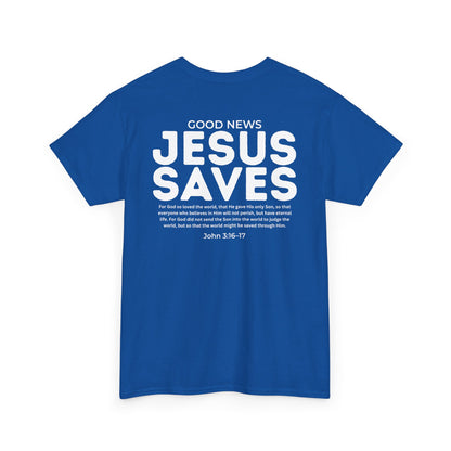 Jesus Saves Christian T-Shirt – John 3:16–17