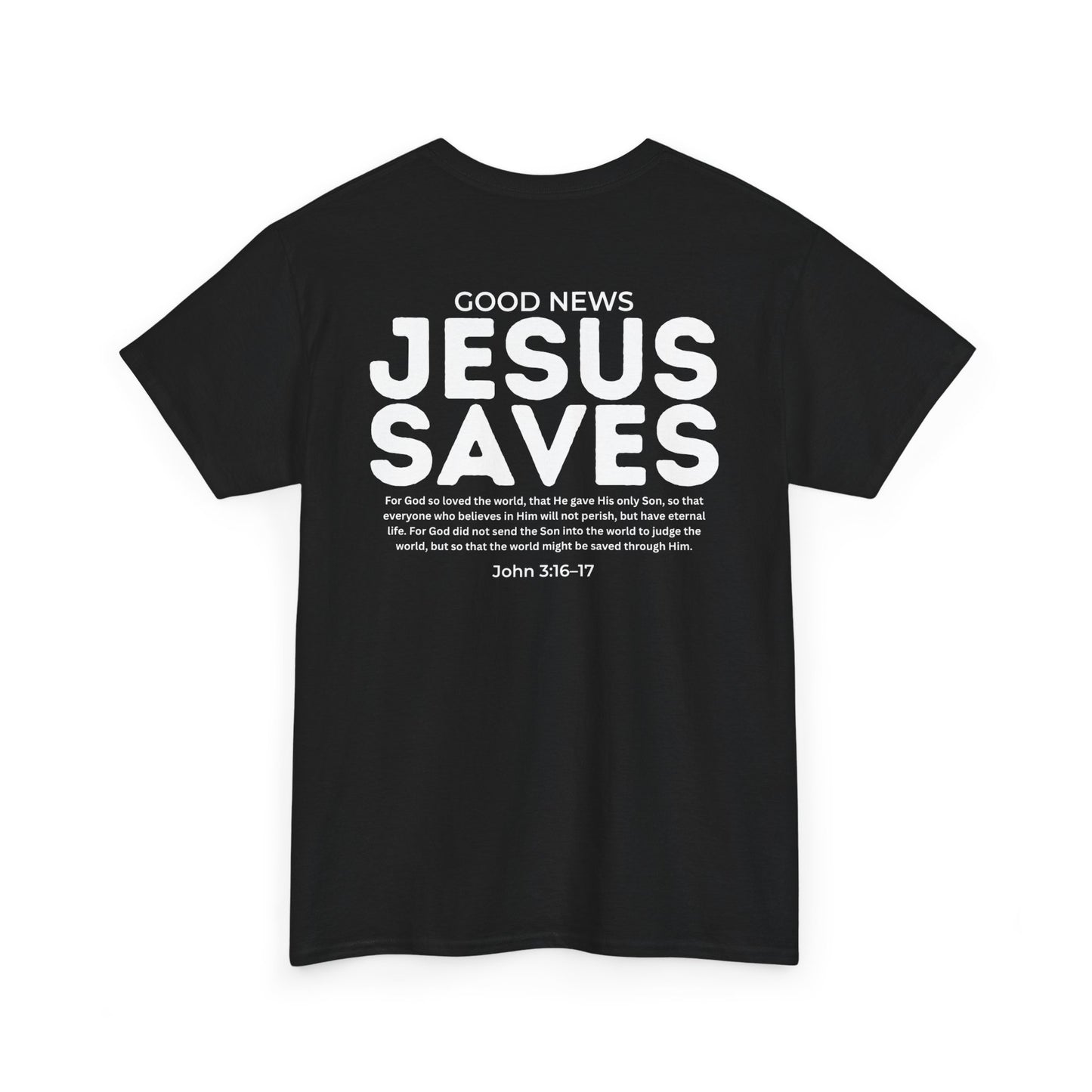 Jesus Saves Christian T-Shirt – John 3:16–17