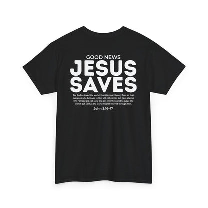 Jesus Saves Christian T-Shirt – John 3:16–17