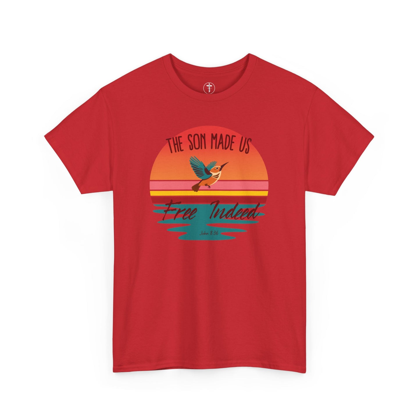 Freedom in Christ T-Shirt – John 8:36 Bible Verse Christian Tee