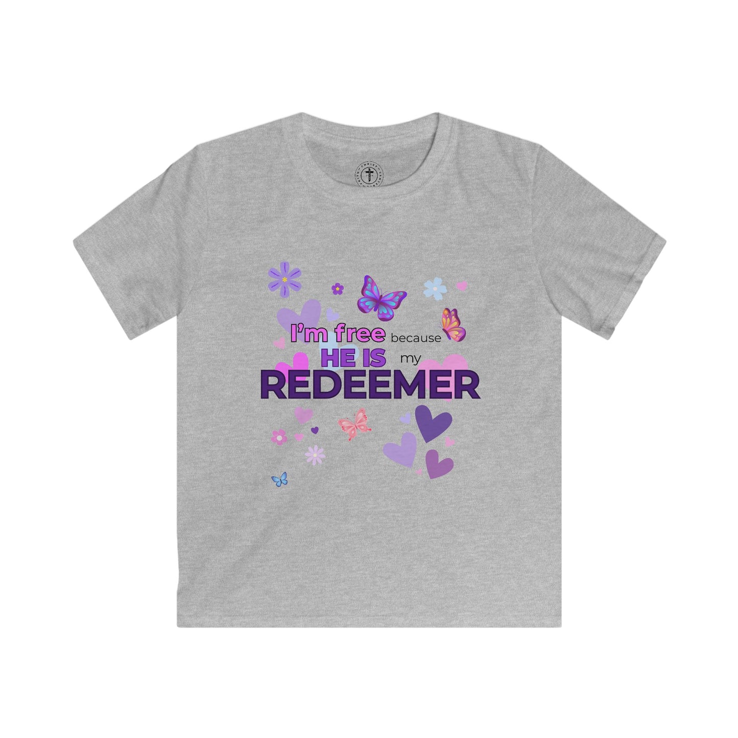 He Is My Redeemer Kids Christian T-Shirt – Faith & Freedom Design
