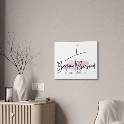 Beyond Blessed Christian Wall Art – Redeemed by Christ Canvas Print