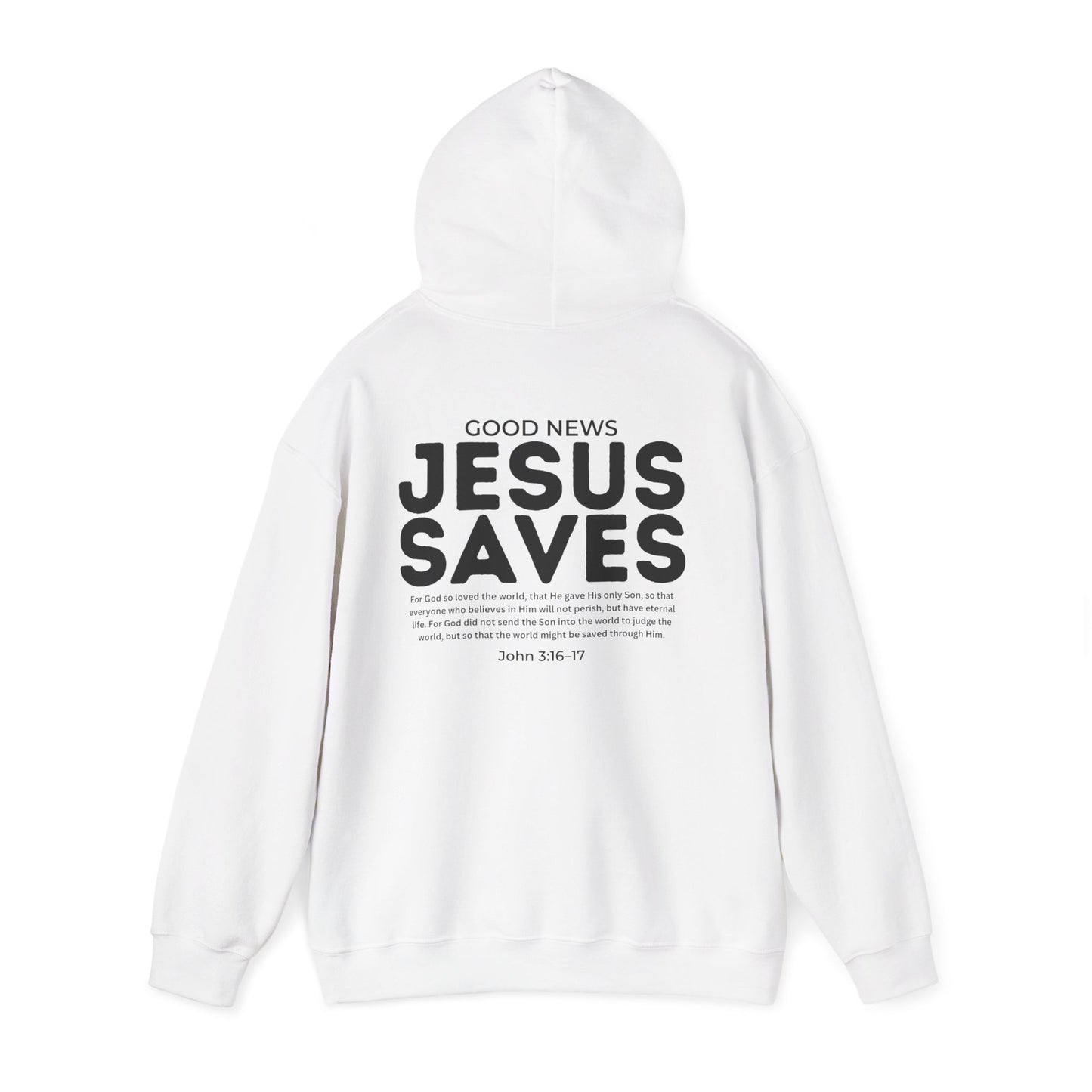 Jesus Saves Christian Hoodie – John 3:16–17
