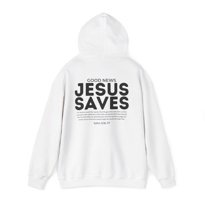 Jesus Saves Christian Hoodie – John 3:16–17