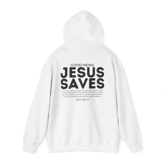Jesus Saves Christian Hoodie – John 3:16–17