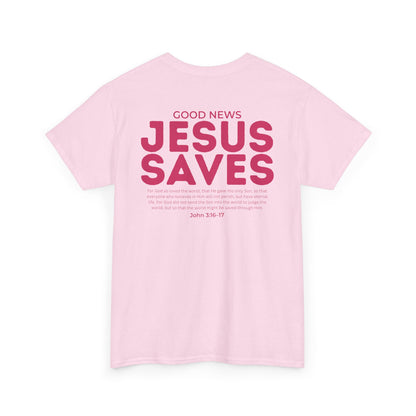 Jesus Saves Christian T-Shirt – John 3:16–17