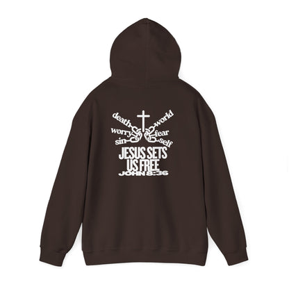 Jesus Sets Us Free Hoodie – John 8:36