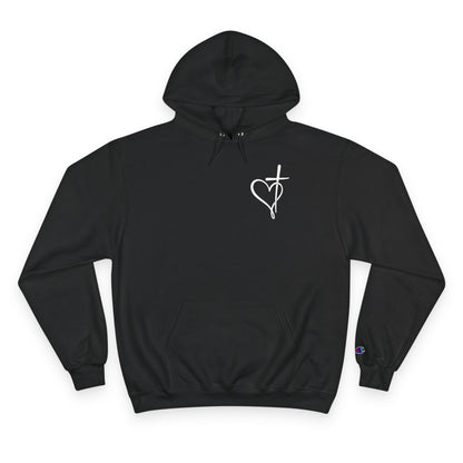 Faith Cross Christian Hoodie - Printed on Champion Brand
