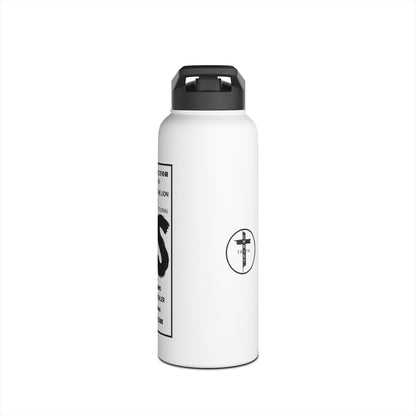 Jesus Word Art Water Bottle – Christian Stainless Steel Drinkware