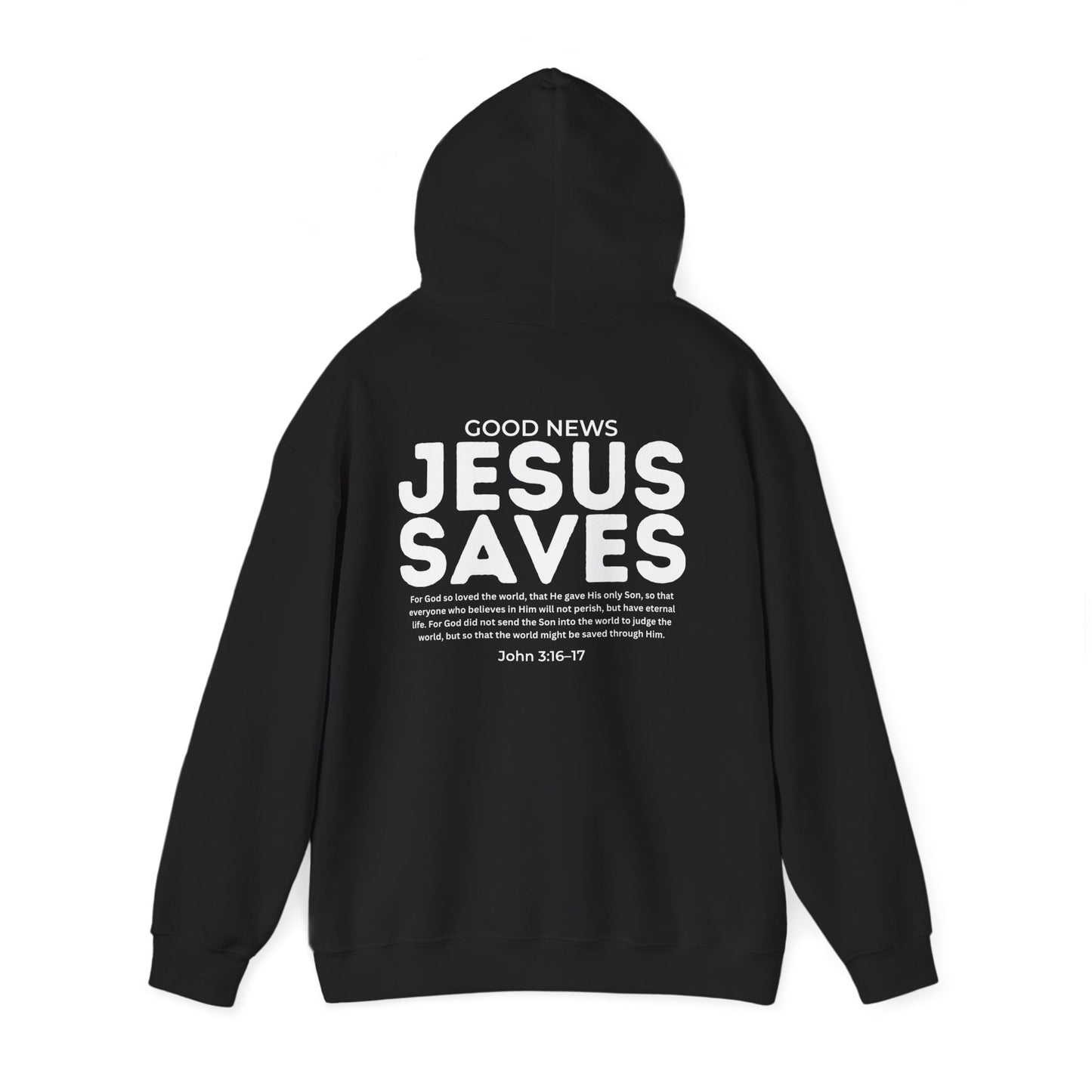 Jesus Saves Christian Hoodie – John 3:16–17