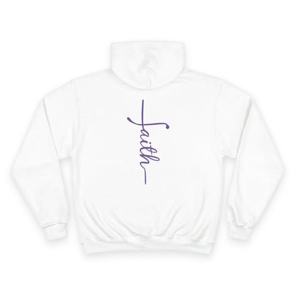 Faith Cross Christian Hoodie - Printed on Champion Brand