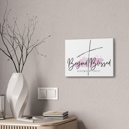 Beyond Blessed Christian Wall Art – Redeemed by Christ Canvas Print