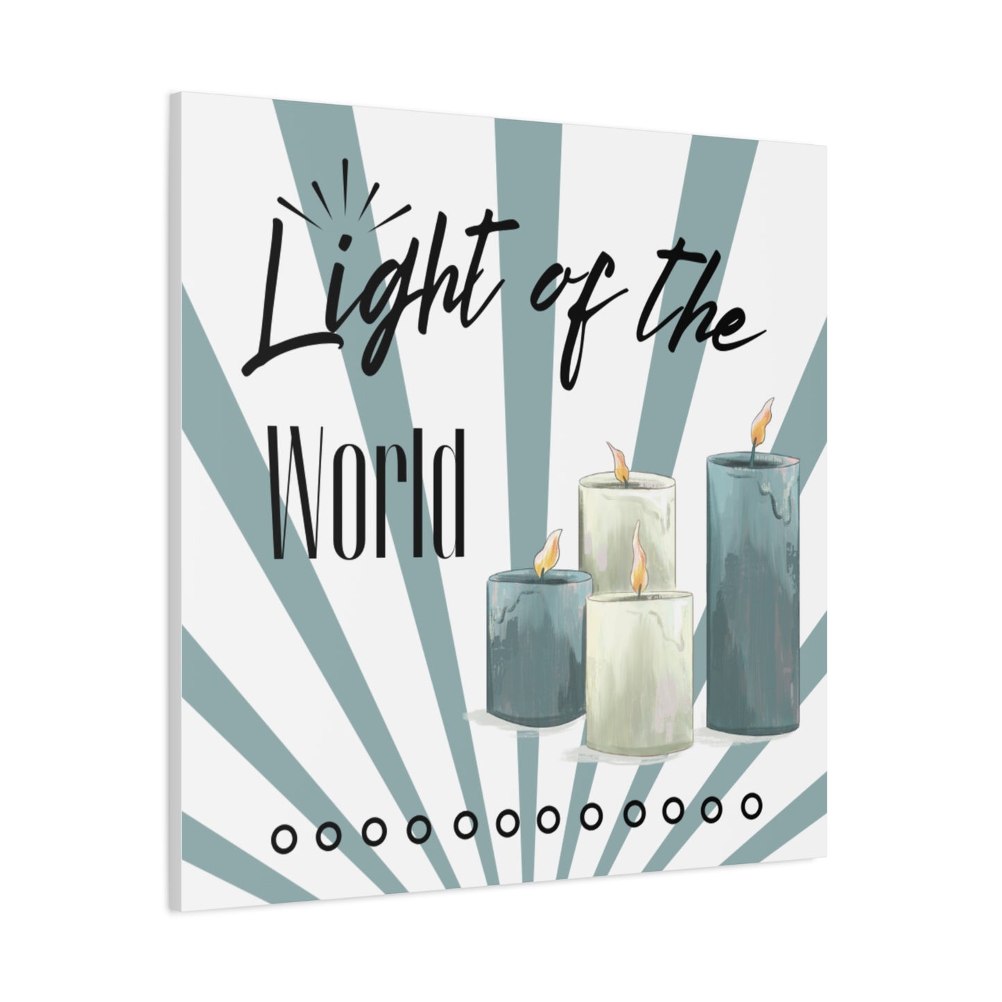 Light of the World Christian Wall Art – Inspirational Candle Canvas Print