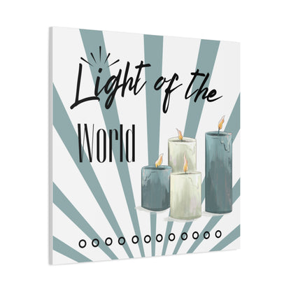 Light of the World Christian Wall Art – Inspirational Candle Canvas Print