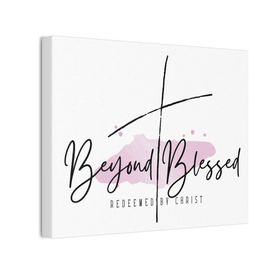 Beyond Blessed Christian Wall Art – Redeemed by Christ Canvas Print