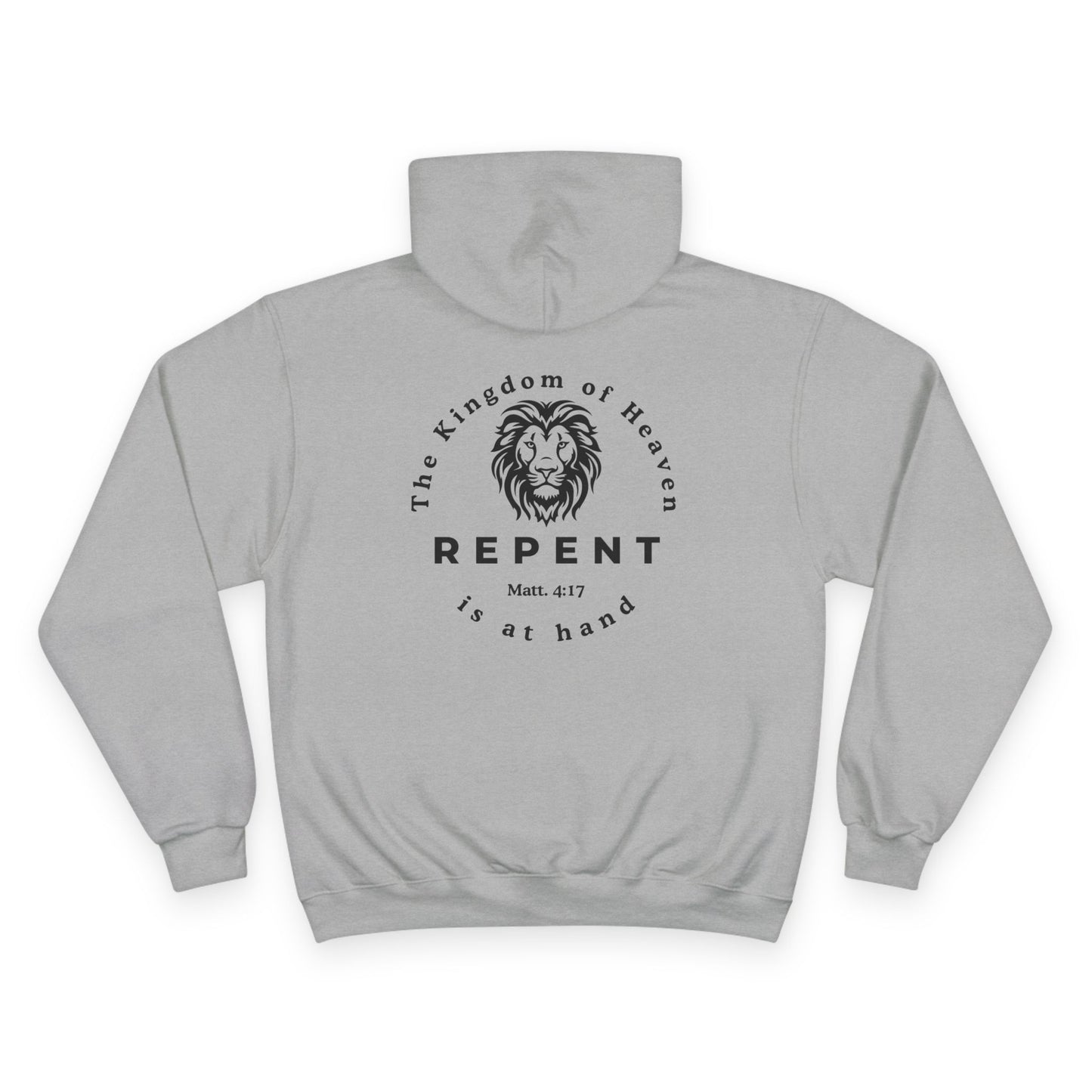 Repent Champion Hoodie – Matthew 4:17 Lion of Judah Christian Sweatshirt