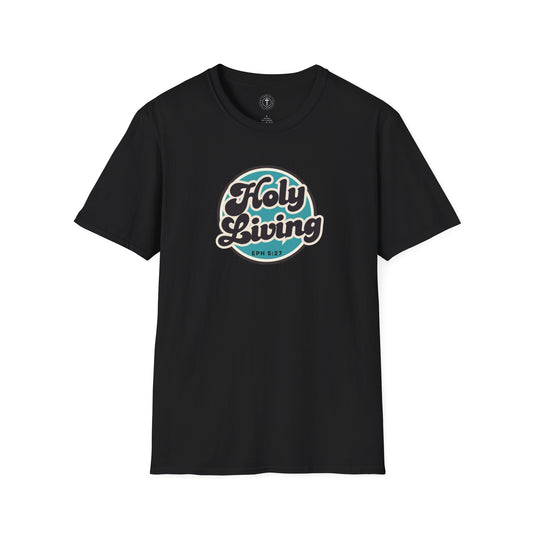 Holy Living T-Shirt – Ephesians 5:27 Christian Retro Faith Tee