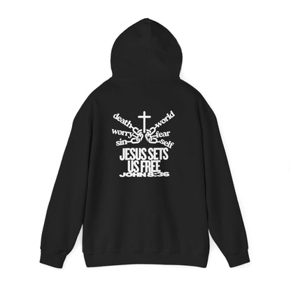 Jesus Sets Us Free Hoodie – John 8:36