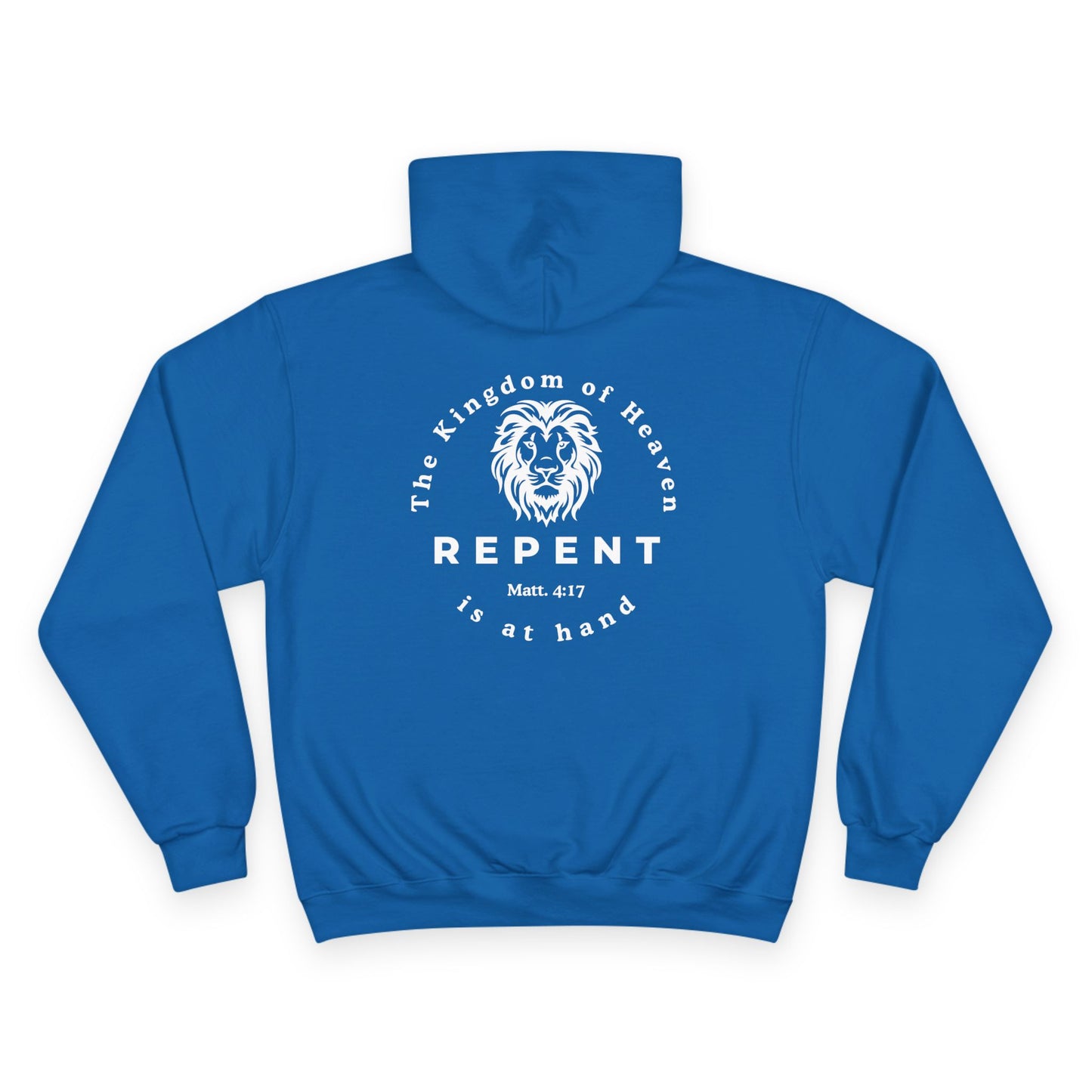 Repent Champion Hoodie – Matthew 4:17 Lion of Judah Christian Sweatshirt