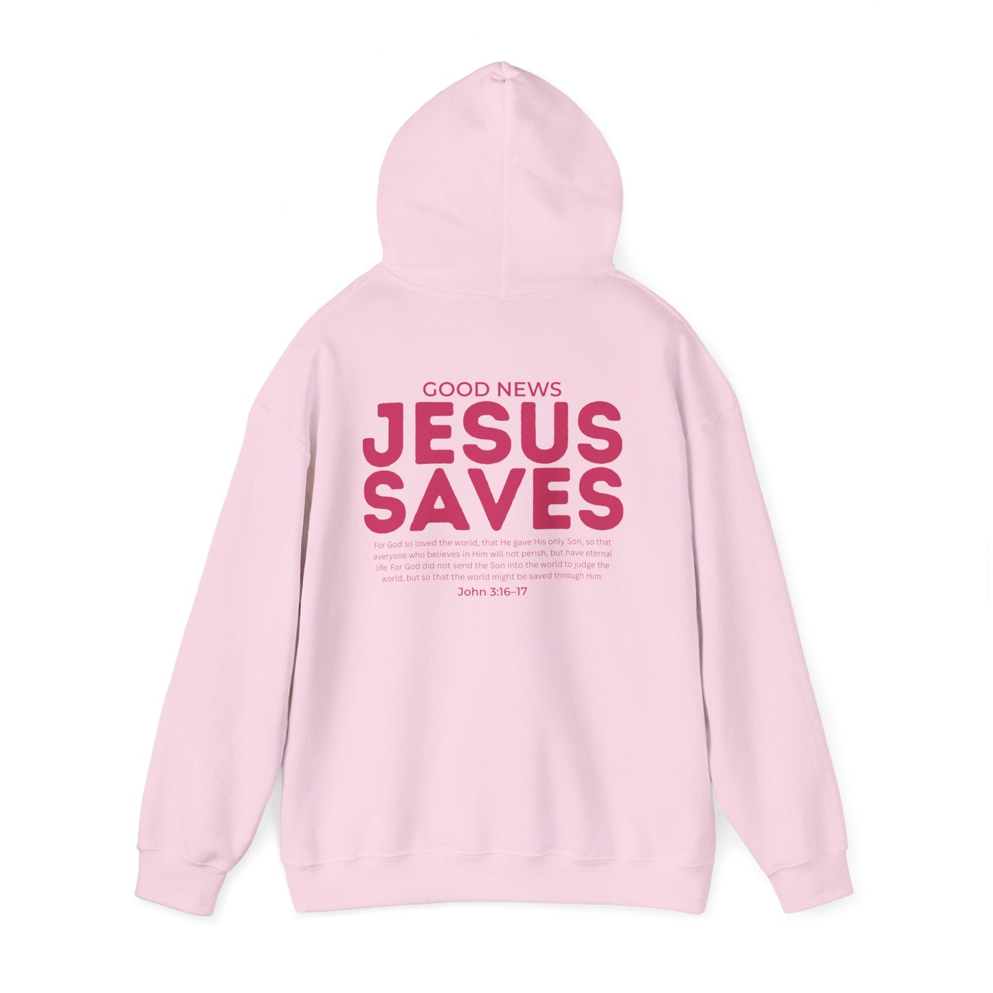 Jesus Saves Christian Hoodie – John 3:16–17