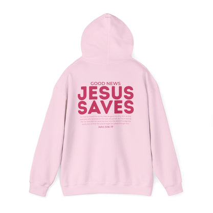 Jesus Saves Christian Hoodie – John 3:16–17