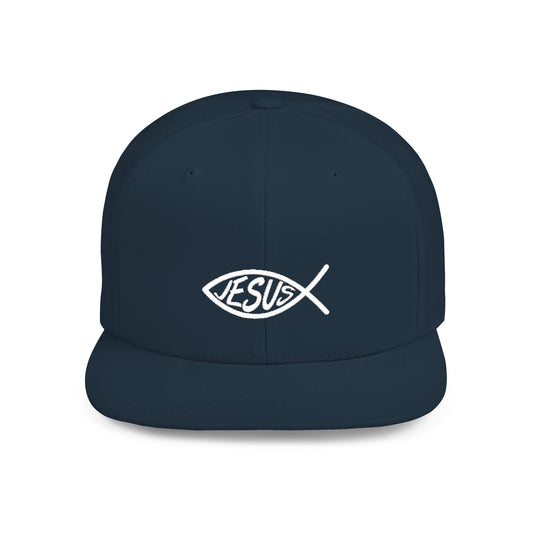 Jesus Fish Embroidered Christian Hat