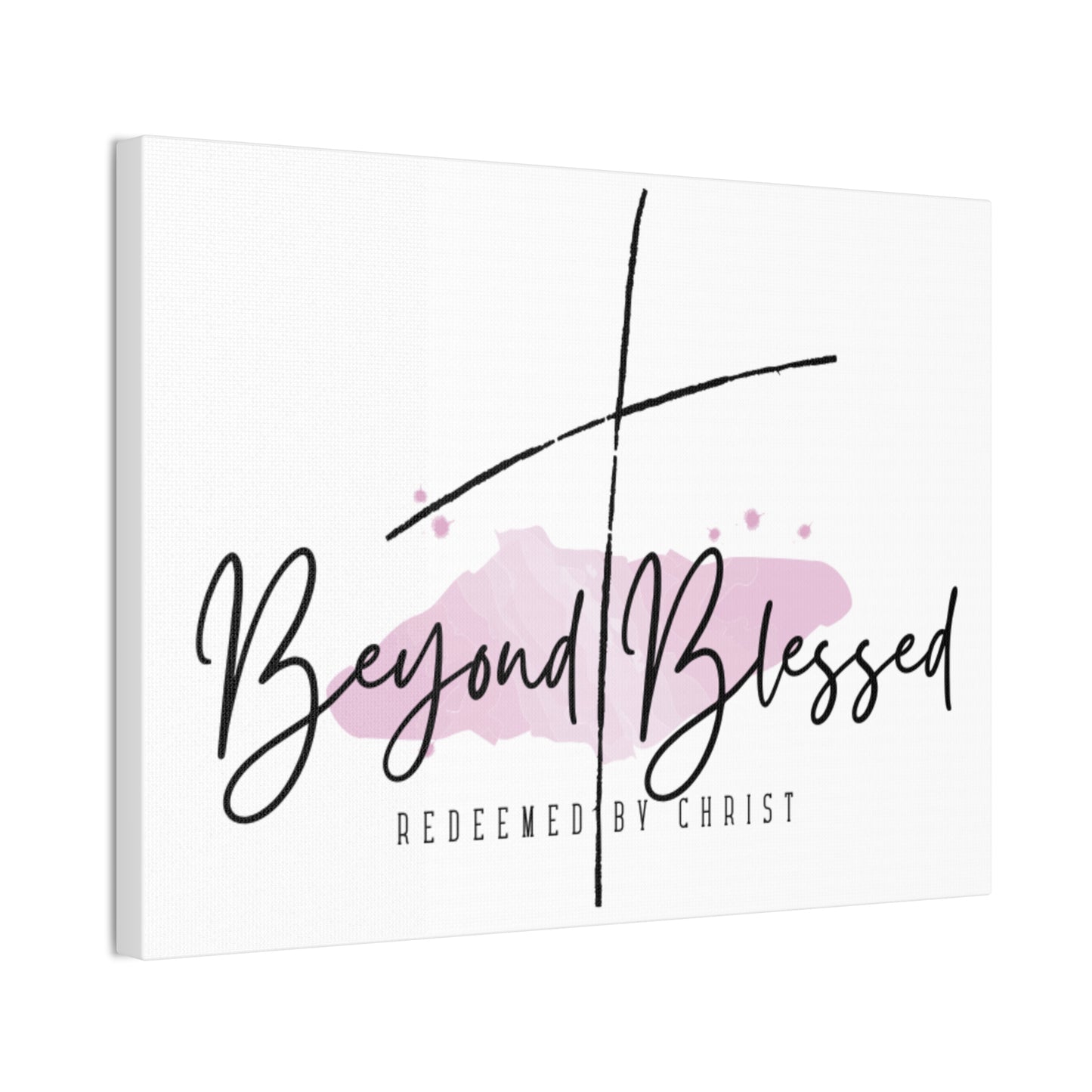 Beyond Blessed Christian Wall Art – Redeemed by Christ Canvas Print